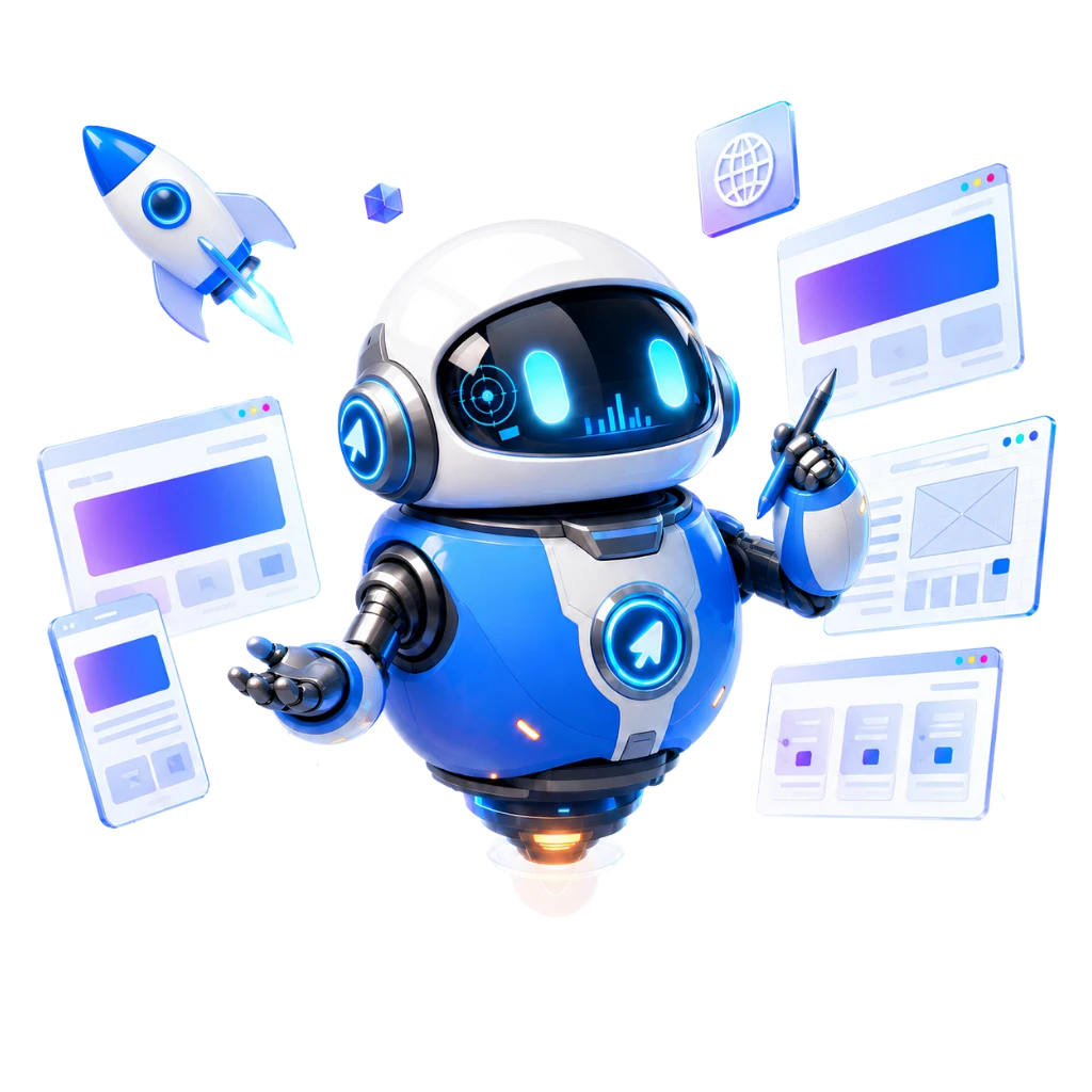 Website Launch mascot